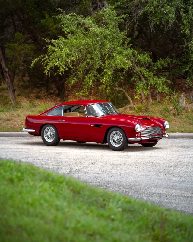 1960 Peony Red Aston Martin DB4 S1. Totally restored in the Team CJ Works several years ago, back with us for routine service.

#AstonMartinDB4 #DB4 #DB4Series1 #AstonMartinLovers #Restoration #CarPhotography #TeamCJ #AstonMartin